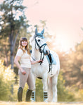 Load image into Gallery viewer, Moonstone Blue Saddle Pad Set
