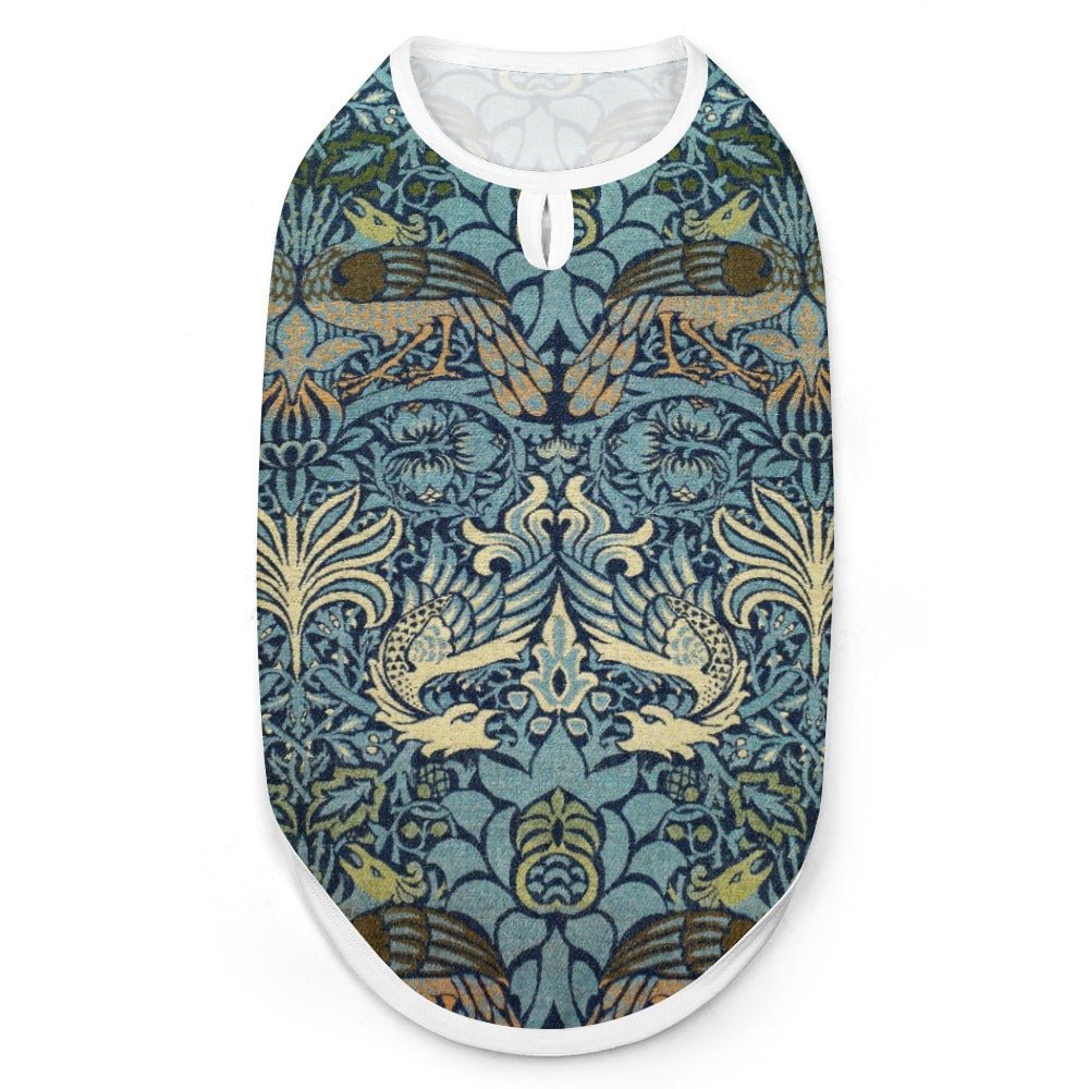 Morris Peacock and Dragon Pet Vest luxury pet product from Southlake Paws