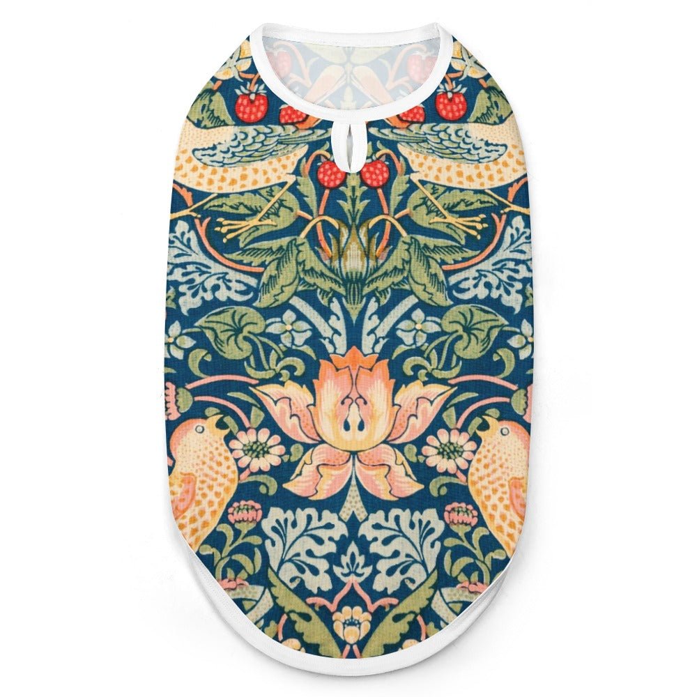 Morris Strawberry Thief Pet Vest luxury pet product from Southlake Paws