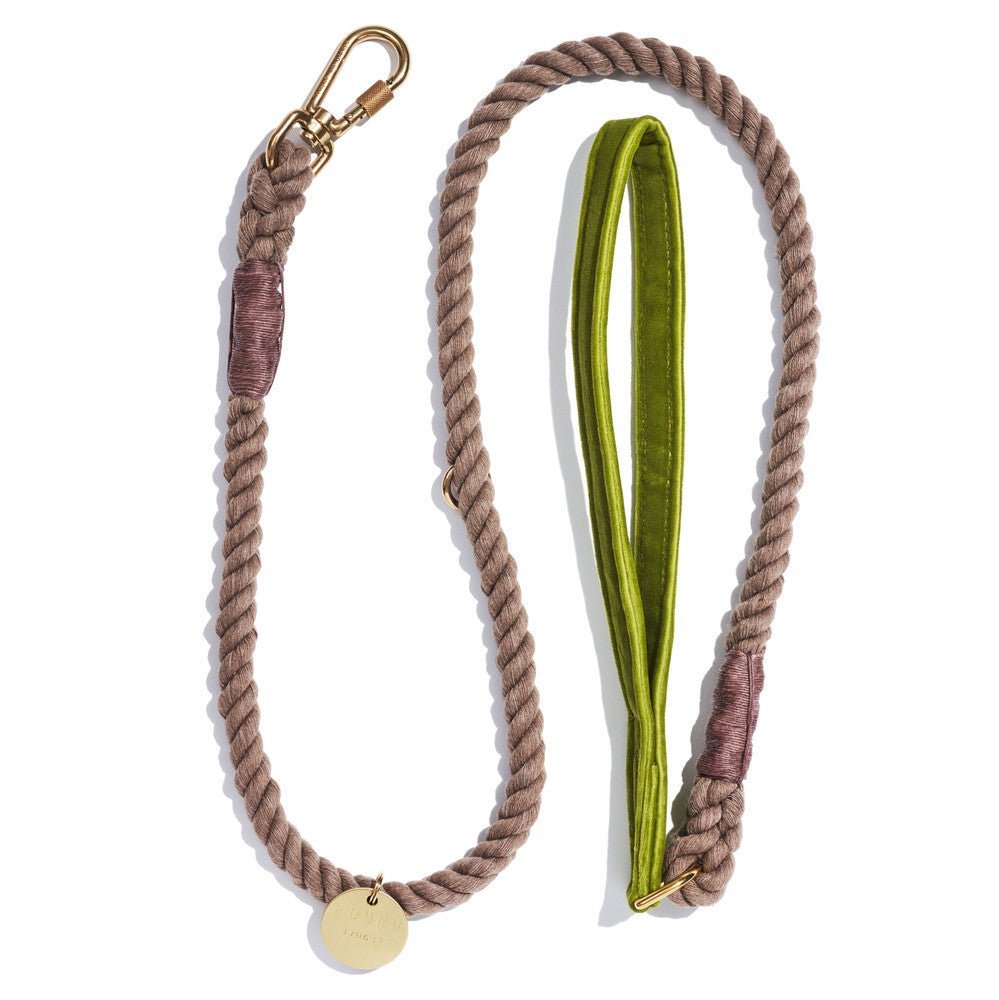Standard 5ft Leads Premium Moss Washable Velvet Animal Leash