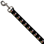 Dog Leash - Classic Mickey Mouse Pose Black