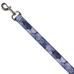 Dog Leash - Vivid Floral Collage2 Blues