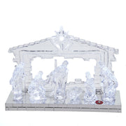 Kurt Adler 8.7-Inch Battery-Operated Light-Up LED Musical Nativity Scene