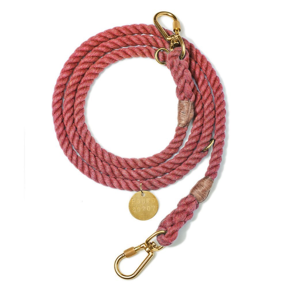 Shop Leashes Premium Nantucket Up-Cycled Rope Dog Leash, Adjustable & Handcrafted - Found My Animal