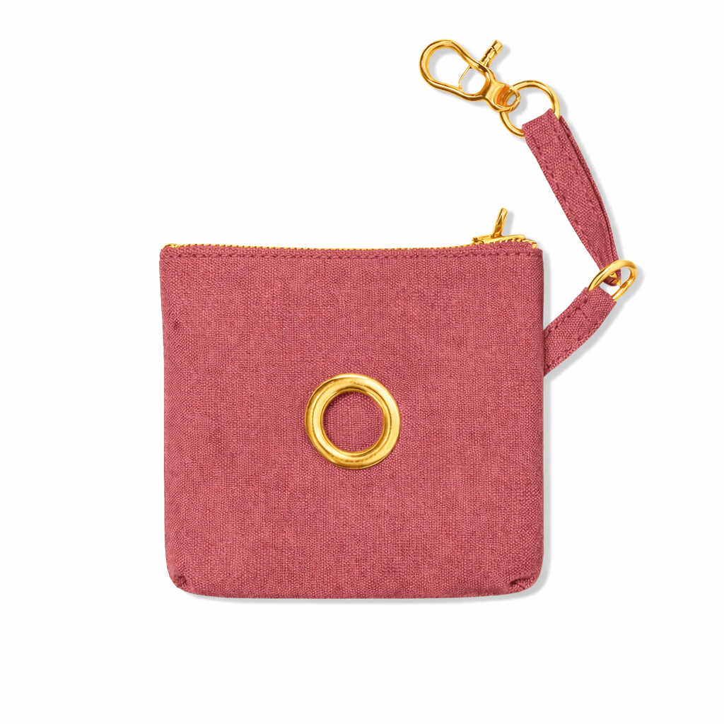 Poop Bag Pouches Premium Rust Cotton Canvas Poop Bag Pouch