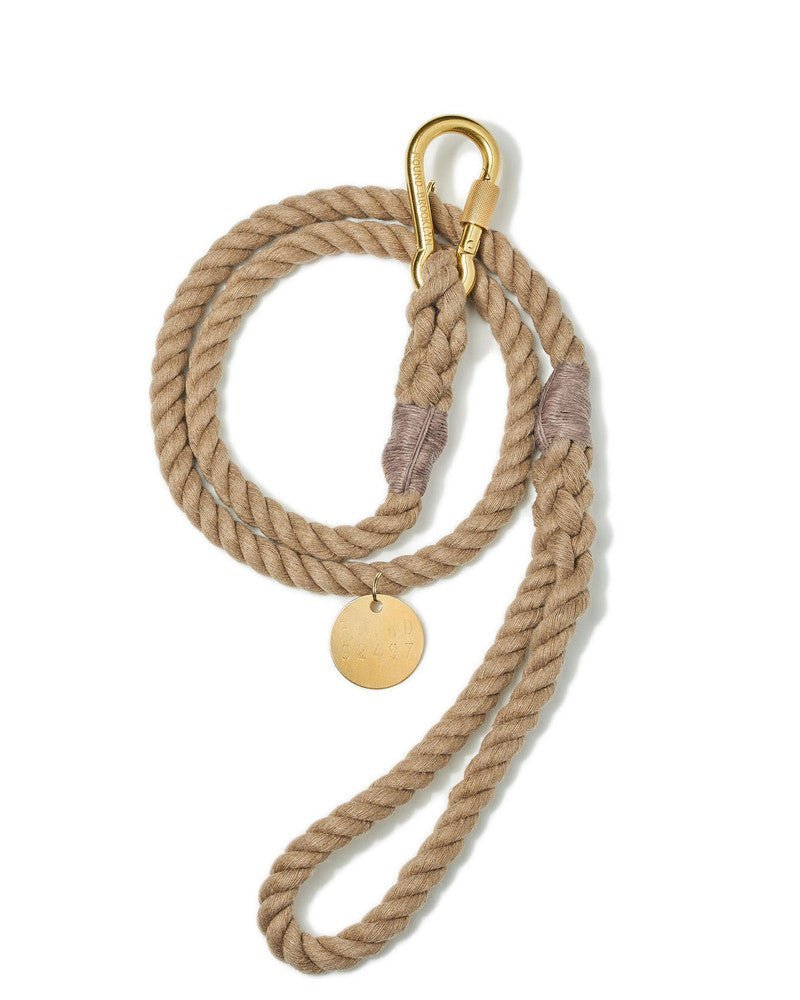 Standard 5ft Leads Premium Natural Rope Dog Leash, Standard