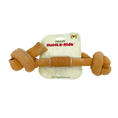 Load image into Gallery viewer, Huggle-Hide® Natural Leather Bone Dog Toy, 3 Pack - image 4
