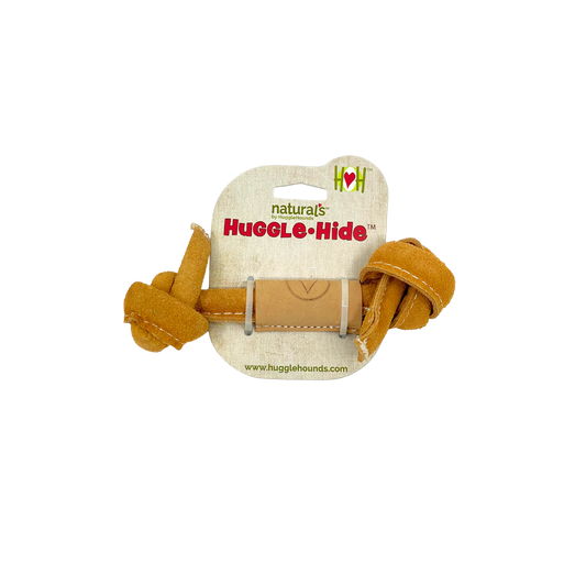 Huggle-Hide® Natural Leather Bone Dog Toy, 3 Pack - image 2