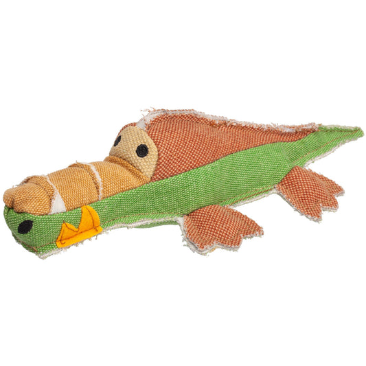 12" Nature Alligator Animal Squeaky Toy - Southlake Paws