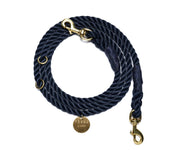 Navy Rope Dog Leash by Found My Animal | Bolt Snaps, Adjustable