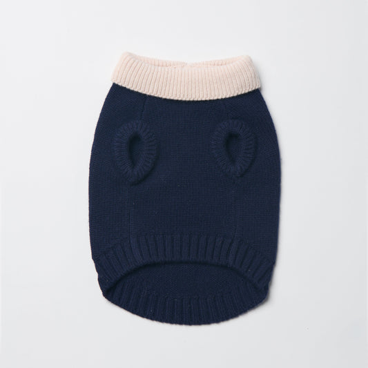 Nooee Pet Polo Wool Sweater – 100% Wool Knit with Classic Collar