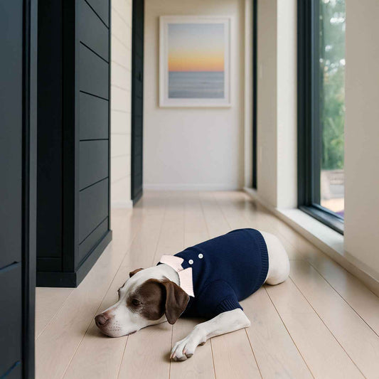 Nooee Pet Polo Wool Sweater – 100% Wool Knit with Classic Collar