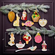 Kurt Adler 2.75-Inch-4-Inch Noble Gems Wedding Ornament Set of 12