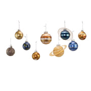 Kurt Adler 50-70MM Noble Gems Planet Solar System 9-Piece Set