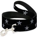 Dog Leash - Star Black/Silver
