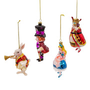 Kurt Adler 5-5.5-Inch Noble Gems Glass Wonderland Gift Set, 4-Piece Set