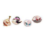 Kurt Adler 5-5.5-Inch Noble Gems Glass Wonderland Gift Set, 4-Piece Set
