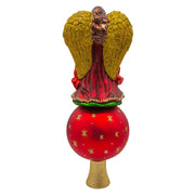 Kurt Adler 15.75-Inch Finial Angel Treetop With Reflector
