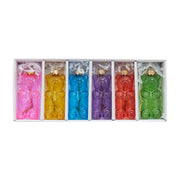Kurt Adler Noble Gems Glass Gummy Bear Ornaments 6-Piece Set