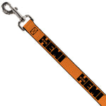 Dog Leash - HEMI 426 Logo Repeat Orange/Black