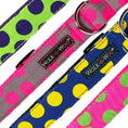 Load image into Gallery viewer, Polka Dot Dog Collars, Leads, and Bows - Neon - 4 Styles

