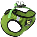 Load image into Gallery viewer, EcoBark Step In Dog Harness - XXXS to Small Breeds- Reflective Soft Mesh Harness for Teacup, Small Dogs and Puppies / Neon Green Sport
