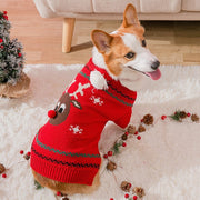 Rudolph Reindeer Christmas Dog Sweater