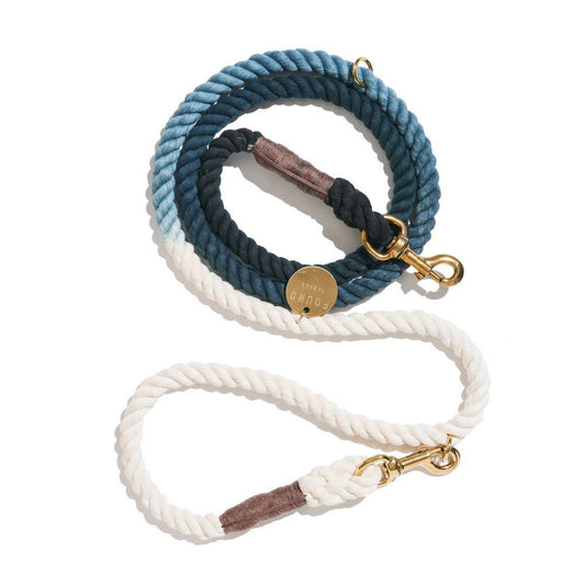 Shop Leashes Premium New! Marine Green Cotton Rope Dog Leash by Found My Animal | Bolt Snaps, Adjustable