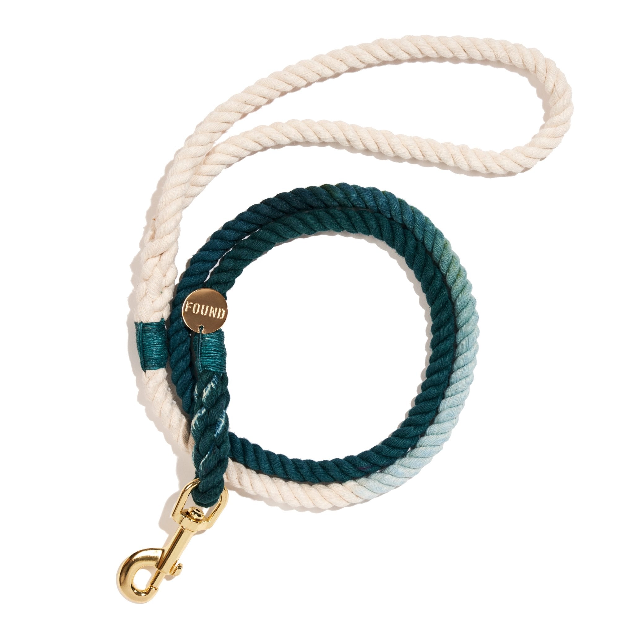 Standard 5ft Leads Premium New! Marine Green Cotton Rope Dog Leash, Standard - 5FT