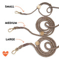 Load image into Gallery viewer, Shop Leashes Premium New! Matte Black Rope Dog Leash, Adjustable & Handcrafted -  Found My Animal
