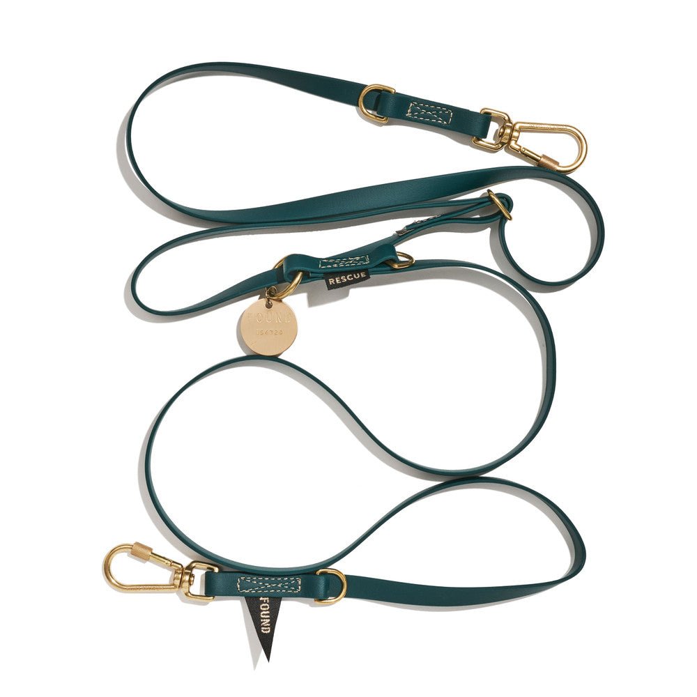 Shop Leashes Premium New! Water-Resistant Adjustable 7ft Leash, Hunter Green | Found My Animal