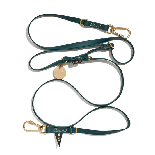 Shop Leashes Premium New! Water-Resistant Adjustable 7ft Leash, Hunter Green | Found My Animal