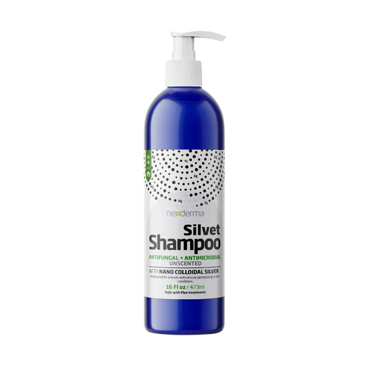 Silvet Unscented Antifungal Antimicrobial Shampoo 16oz by Nexderma professional dog grooming tool Southlake Paws