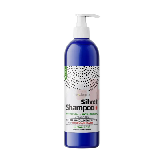 Unscented Hydrocortisone Shampoo 16oz by Nexderma professional dog grooming tool Southlake Paws