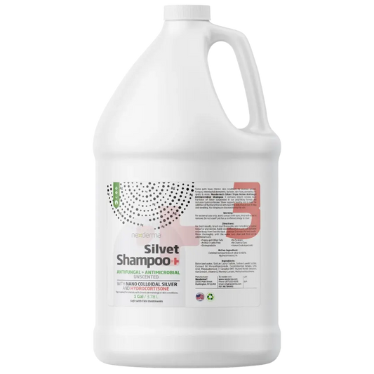 Unscented Hydrocortisone Shampoo Gallon by Nexderma professional dog grooming tool Southlake Paws