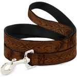 Dog Leash - Wood Grain Cherry Wood