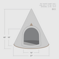 Load image into Gallery viewer, Nooee Pet Cave Harry (XXL) – Cream/Brown
