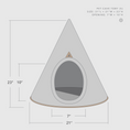 Load image into Gallery viewer, Nooee Pet Cave Toby (S)-Gray
