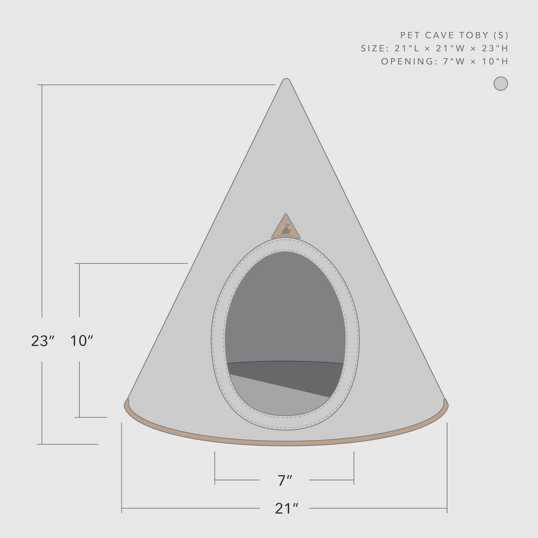Nooee Pet Cave Toby (S)-Cream