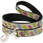 Dog Leash - Flip Flops3 Sand/Multi Color