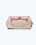 Load image into Gallery viewer, Chester & Lee | Vibrant Velvet Sleeper Dog Bed Nude Pink

