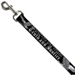 Dog Leash - Truth and Justice Black/White