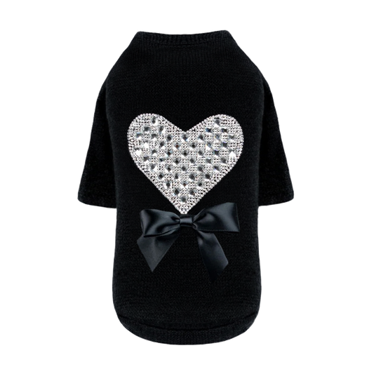 Oh My Heart Sweater Satin Handmade Sweaters - Designer Dog Clothes from Southlake Paws