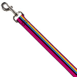 Dog Leash - Racing Stripes Pink/Yellow/Blue/Black