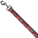 Dog Leash - Angry Bunnies Purple/Red/Blue