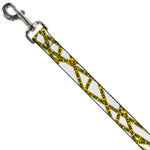 Dog Leash - Police Line White/Yellow