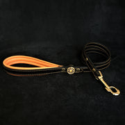 'Bijou'' harness Black & Orange for big dogs