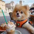 Load image into Gallery viewer, EcoBark Step In Dog Harness - XXXS to Small Breeds- Reflective Soft Mesh Harness for Teacup, Small Dogs and Puppies / Orange
