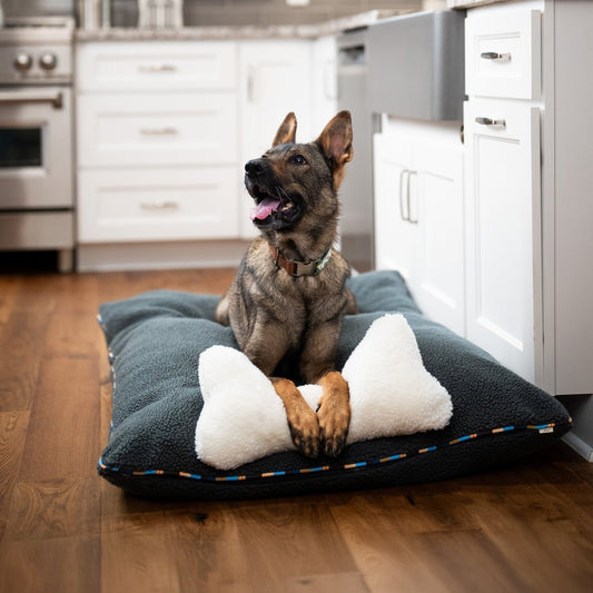 Orthopedic Foam Sherpa Pillow Bed