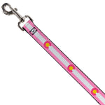 Dog Leash - Colorado Flags5 Repeat Light Pink/White/Pink/Yellow